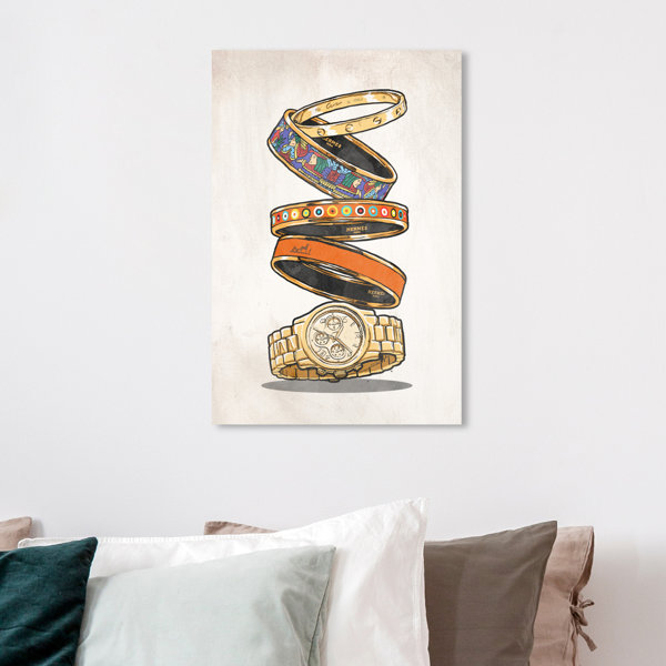 Art Remedy Stainless Arm Candy Jewelry Painting on Canvas Wayfair